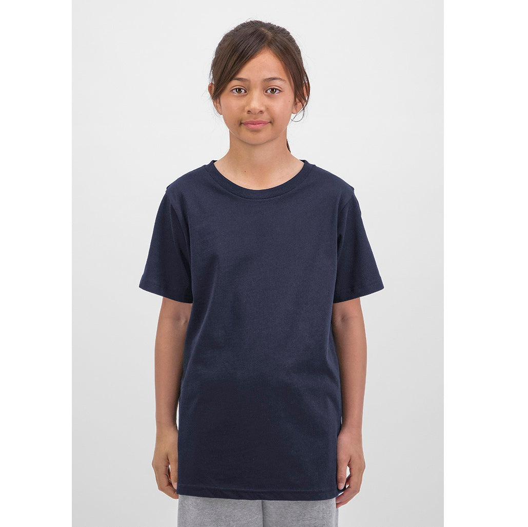 GOODMATES X1001Y Youth Basis Short Sleeve Tee - Navy - Alternative Front View