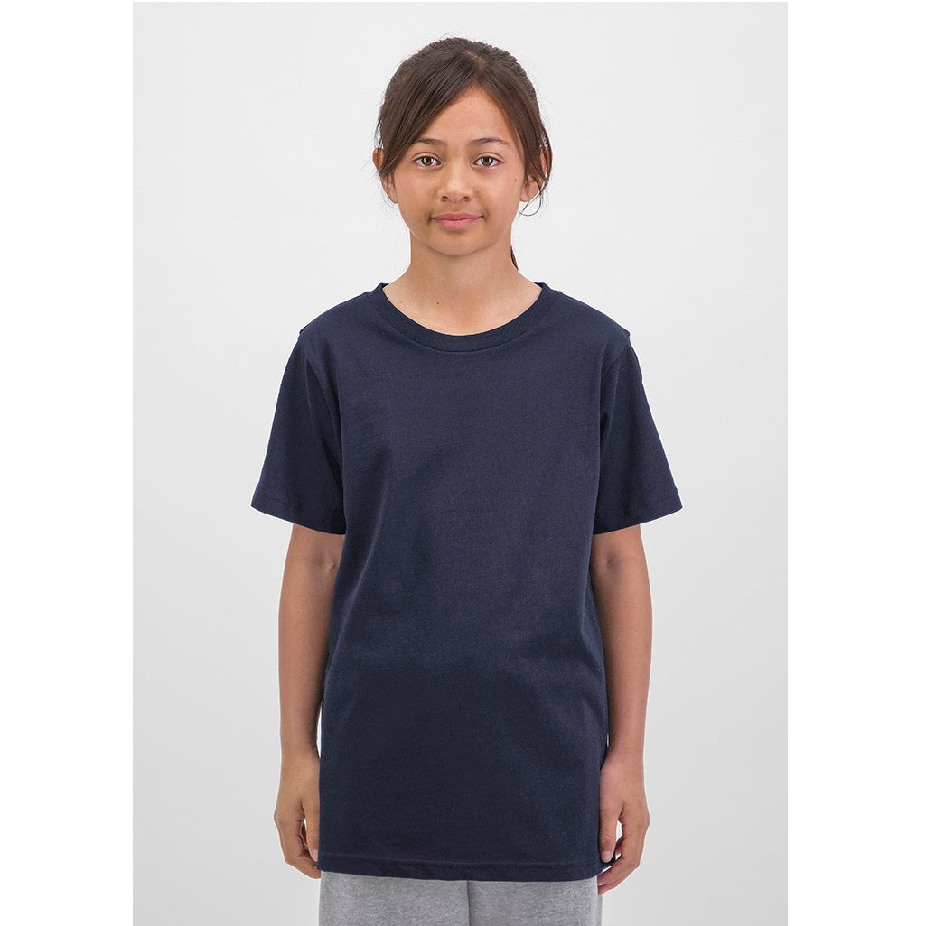 GOODMATES X1001K Kids Basis Short Sleeve Tee - Navy - Alternative Front View