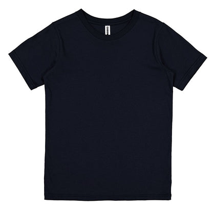 Black t-shirt on a white background