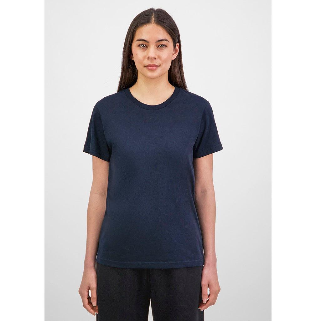 GOODMATES X1001W Womens Basis Short Sleeve Tee - Navy - Alternative Front View