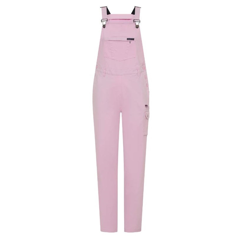 Pink bib Green Hip O-ALLW Womens Overalls