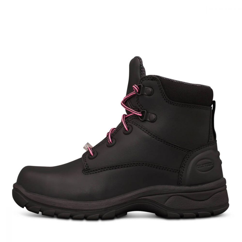 Oliver 49-445Z Ladies Black Zip Side Safety Boot