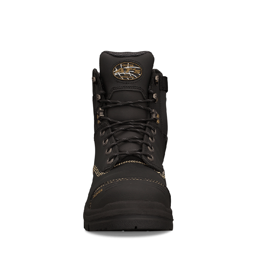 Oliver 55-345Z Black 150Mm Zip Side Safety Boot