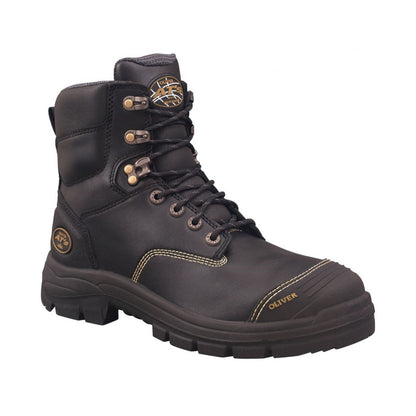 Oliver 55-345Z Black 150Mm Zip Side Safety Boot