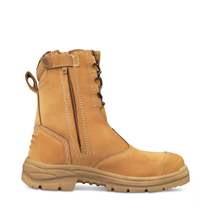 Oliver 55-385 Wheat 200Mm Hi-Leg Zip Side Safety Boot