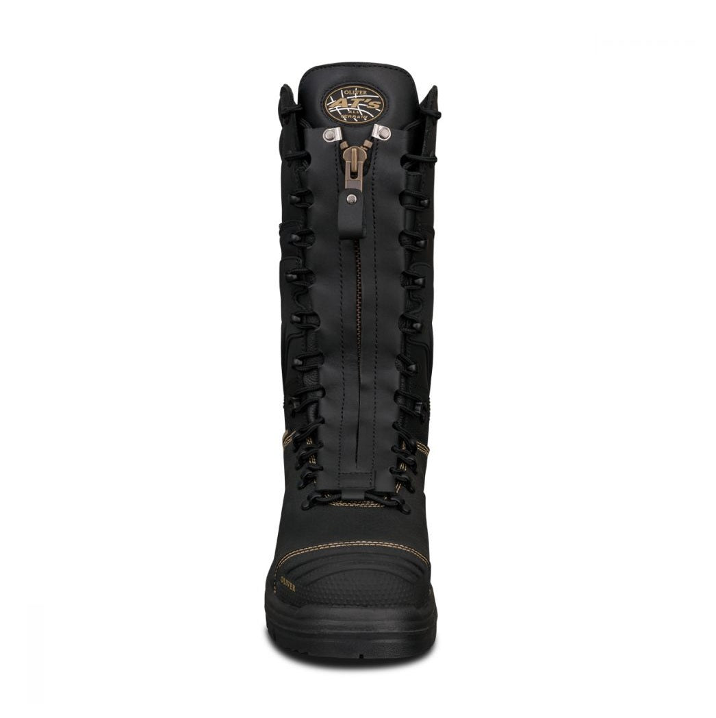 Oliver 65-791 Black 350Mm Zip Front Waterproof Mining Safety Boot