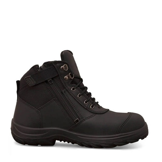 Oliver 34-660 Black Zip Side Ankle Safety Boot