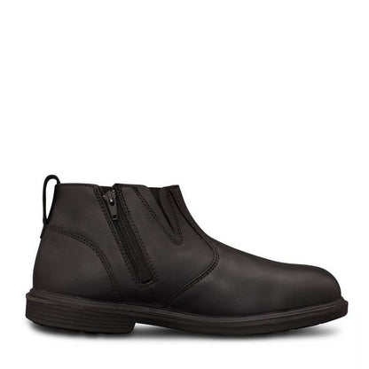 Black Oliver 38-265 Black Zip Side Safety Boots