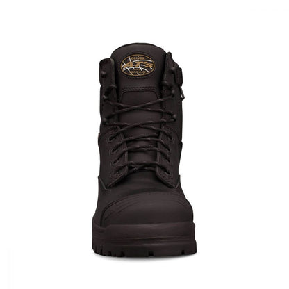 Oliver 45-645Z Black Zip Side Composite Safety Boots Black