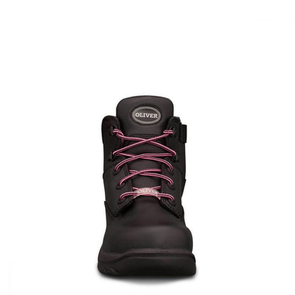 Oliver 49-445Z Ladies Black Zip Side Safety Boots