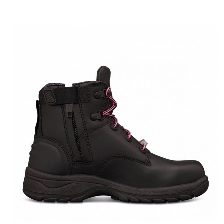Oliver 49-445Z Ladies Black Zip Side Safety Boot
