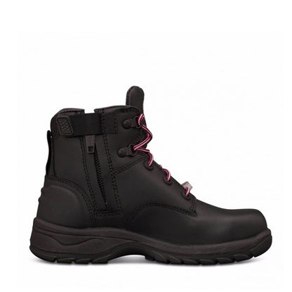 Oliver 49-445Z Ladies Black Zip Side Safety Boot