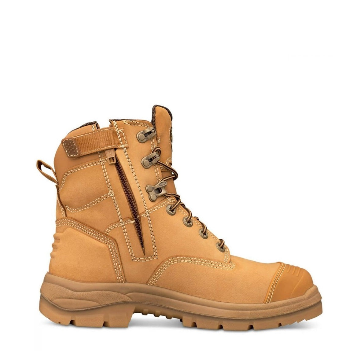 Oliver 55-332Z Wheat 150mm Zip Side Safety Boots - Zip Side View