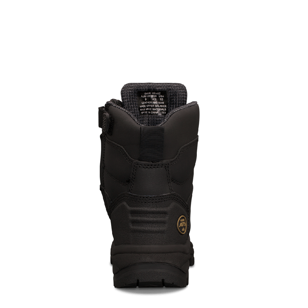 Oliver 55-345Z Black 150mm Zip Side Safety Boots