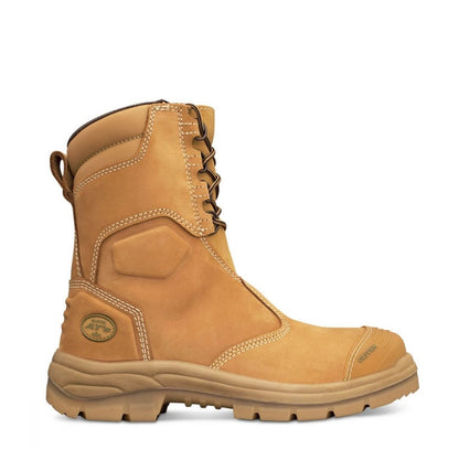 Oliver 55-385 Wheat 200mm Hi-Leg Zip Side Safety Boots