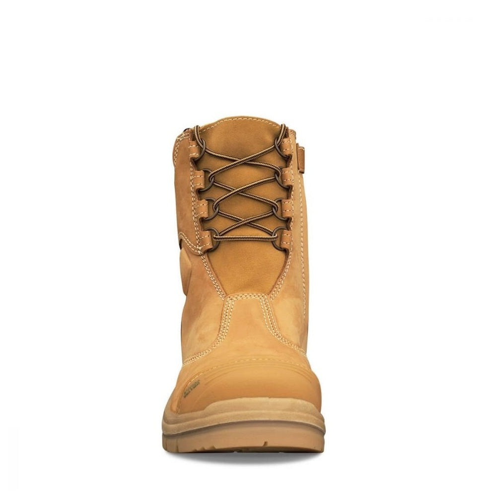 Oliver 55-385 Wheat 200mm Hi-Leg Zip Side Safety Boots