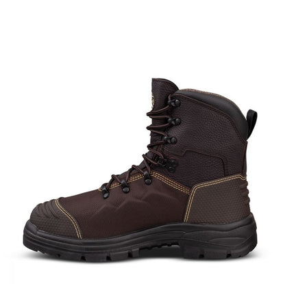 Oliver 65-490 Brown 150mm Lace Up Waterproof Safety Boots With Penetration Protection