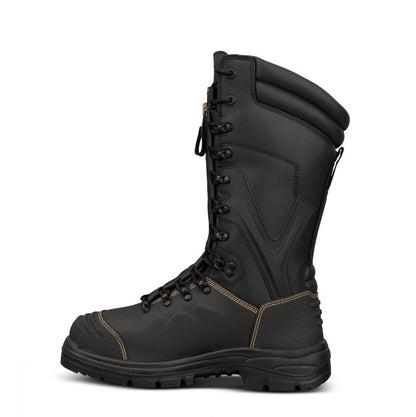 Oliver 65-791 Black 350mm Zip Front Waterproof Mining Safety Boots