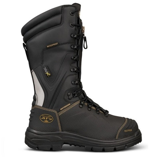 Oliver 65-791 Black 350Mm Zip Front Waterproof Mining Safety Boot