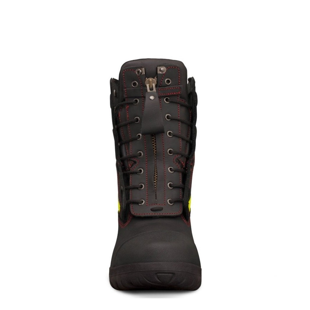Oliver 66-495 Black 230mm Lace Up Structural Fire Fighters Composite Safety Boots