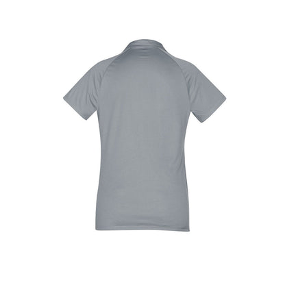 Biz Collection P012LS Academy Ladies Contrast Polo Silver/Charcoal Colour Back View