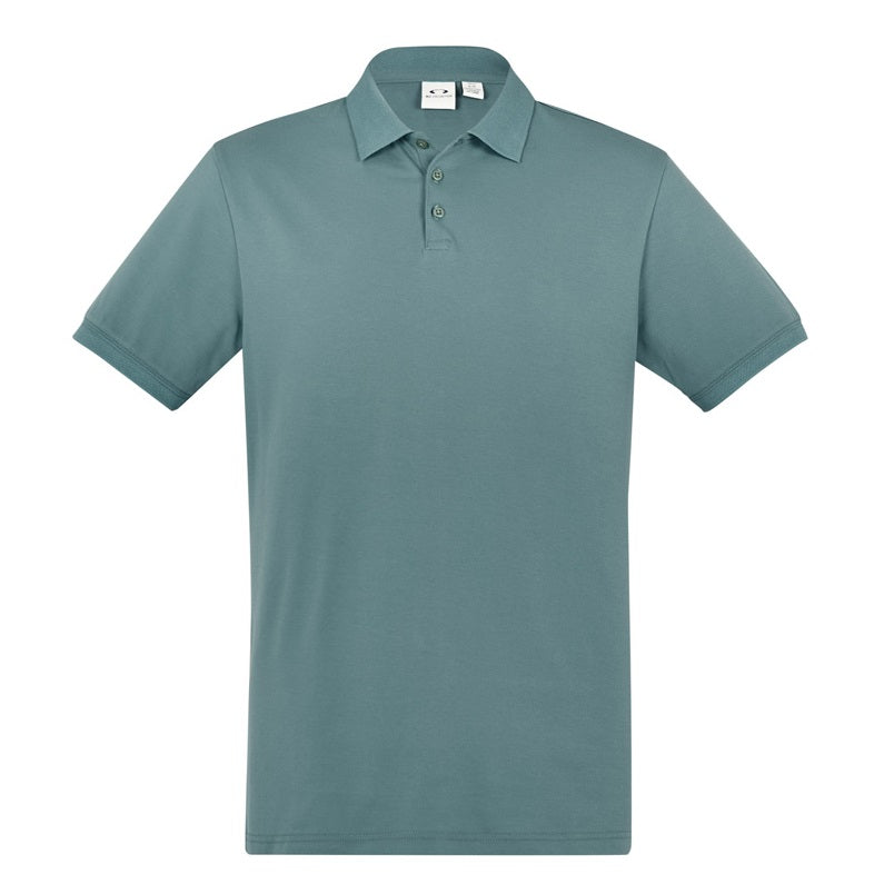 Biz Collection P105MS Mens City Polo - Jasper Green - Alternative Front View