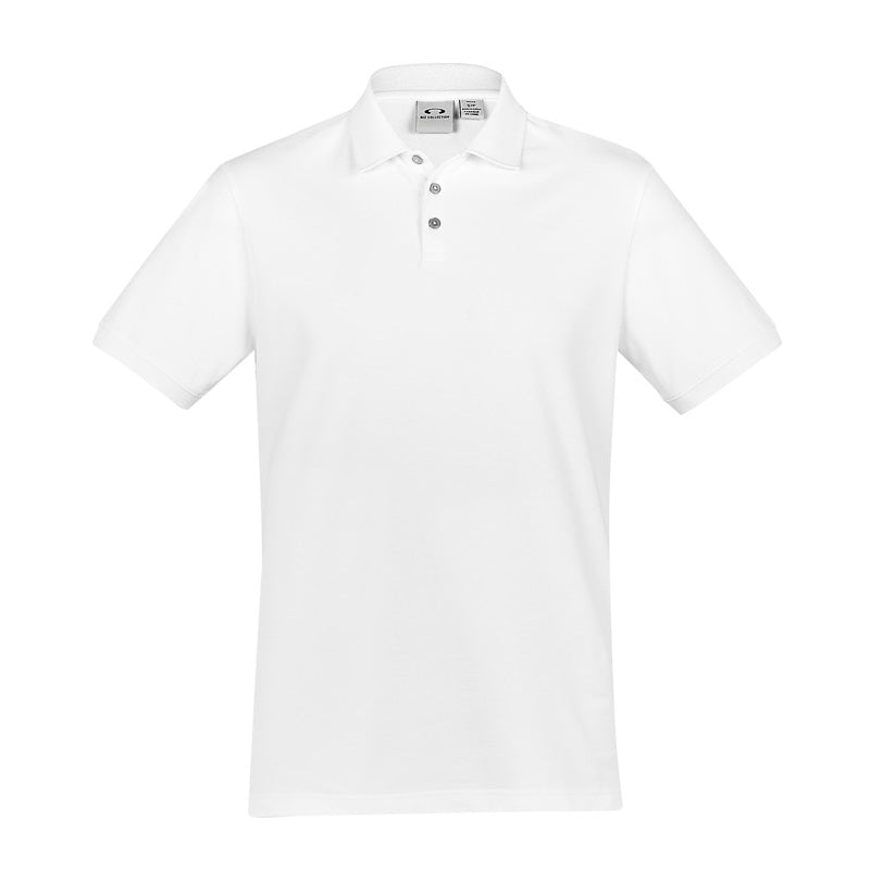 Biz Collection P105MS Mens City Polo - White - Alternative Front View