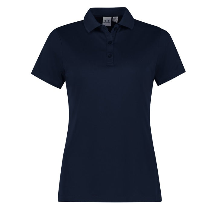 Biz Collection P206LS Womens Action Short Sleeve Polo - Navy - Alternative Front View