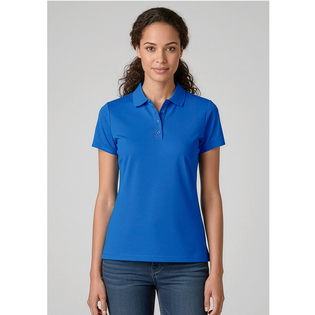 Biz Collection P206LS Womens Action Short Sleeve Polo - Royal - Alternative Front View