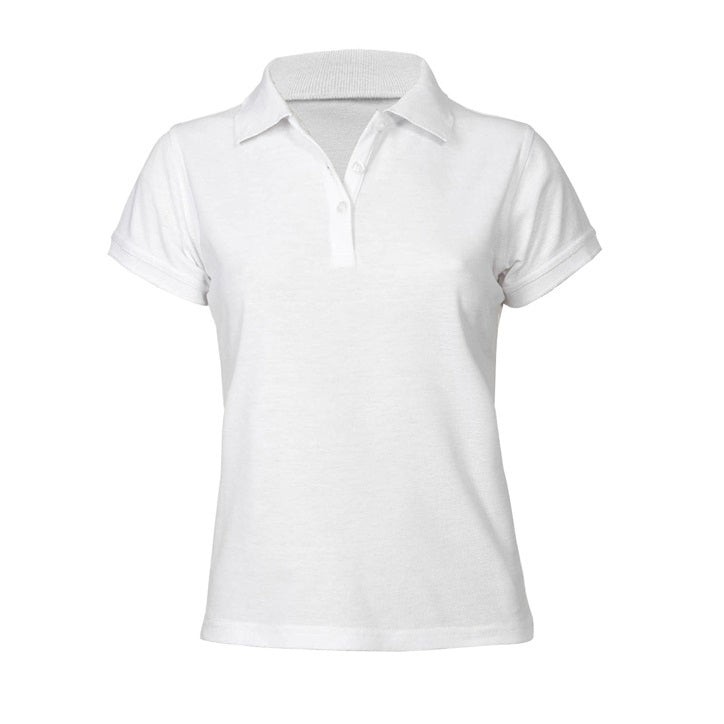 Biz Collection P2125 Ladies Neon Polo - White - Front View