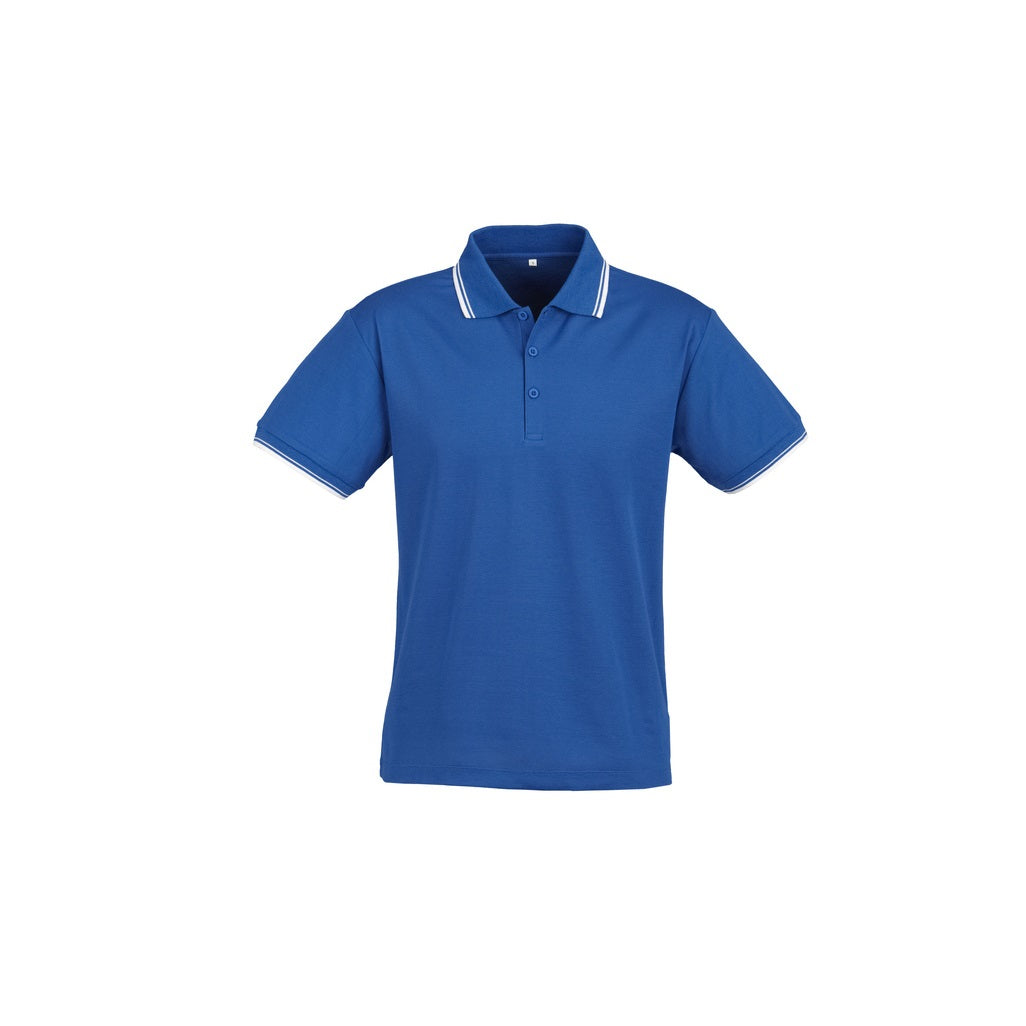 Biz Collection P227MS Mens Cambridge Polo - Royal/White - Front View