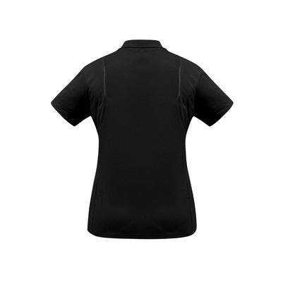 Biz Collection P244LS Ladies United Polo Black/Ash