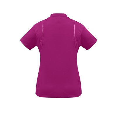 Biz Collection P244LS Ladies United Polo Magenta/White