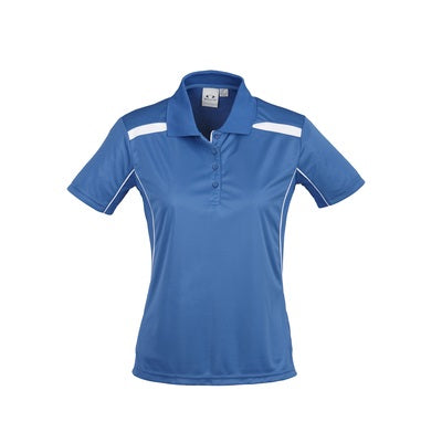 Biz Collection P244LS Ladies United Polo Royal/White