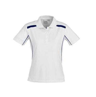 Biz Collection P244LS Ladies United Polo White/Navy