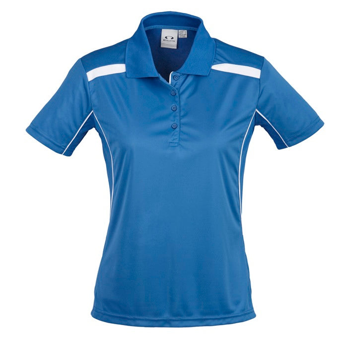 Biz Collection P244LS Ladies United Polo - Royal/White - Alternative Front View