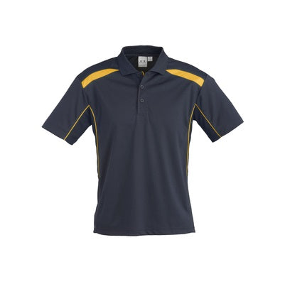 Biz Collection P244MS Mens United Polo - Navy/Gold - Alternative Front View