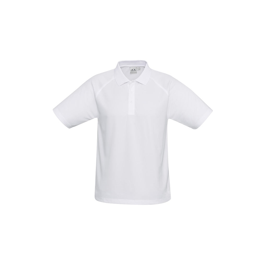 Biz Collection P300MS Mens Sprint Polo - White - Front View