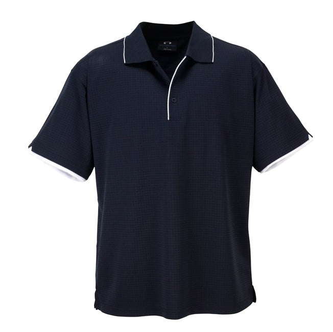 Mens premium navy corporate Navy with white Biz Collection P3200 Mens Elite Polo