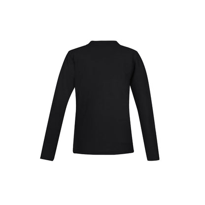 Biz Collection P400LL Crew Ladies L/S Polo in colour Black - back view 