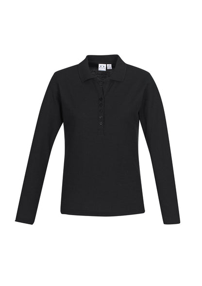 Biz Collection P400LL Crew Ladies L/S Polo