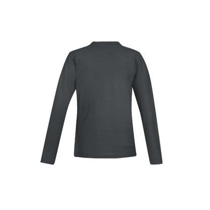 Biz Collection P400LL Crew Ladies L/S Polo in colour Charcoal - back view