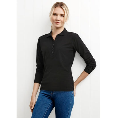 Biz Collection P400LL Crew Ladies Long Sleeve Polo