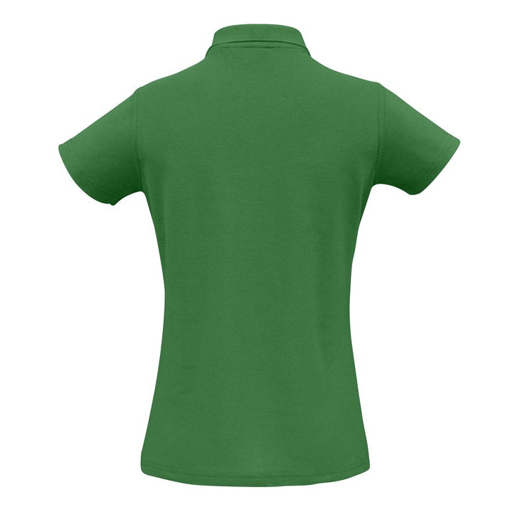 Biz Collection P400LS Crew Ladies Polo Kelly Green - Back View