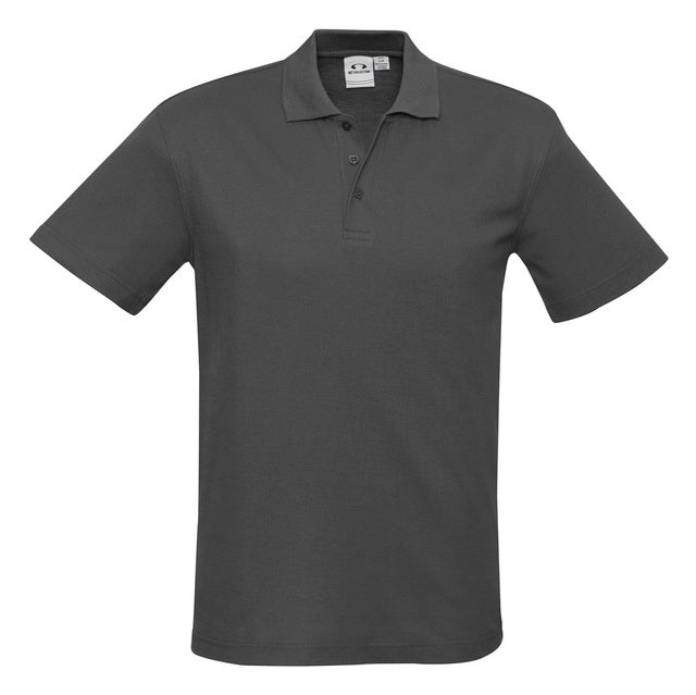 Biz Collection P400KS Crew Kids Polo - Charcoal - Alternative Front View