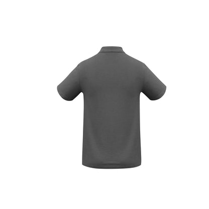 Biz Collection P400MS Crew Mens Polo Charcoal