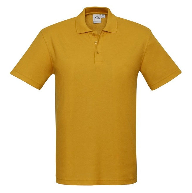 Biz Collection P400MS Crew Mens Polo - Gold - Alternative Front View