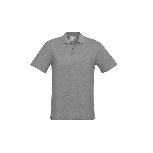 Biz Collection P400MS Crew Mens Polo Grey Marle