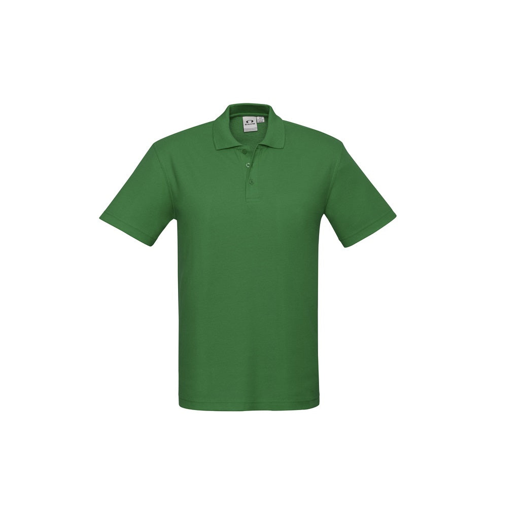 Biz Collection P400MS Crew Mens Polo Kelly Green