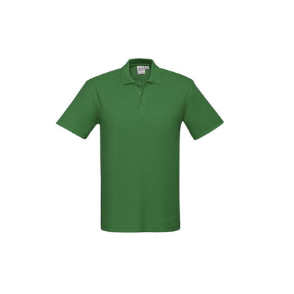 Biz Collection P400MS Crew Mens Polo Kelly Green